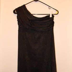Guess off-the-shoulder black mini dress